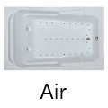 Air Jets on Tub Bottom and Back Rest