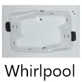 Rectangle Bath with Two Bathing Areas, 8 Whirlpool Jets