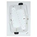 Rectangle Tub, 2 Bathing Areas, Center Side Drain, Jets