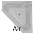 Air Jets on Tub Bottom and Back Rests