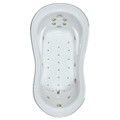 Oval Figue 8 ZOval Jetted Bathtub, End Drain, Armrests