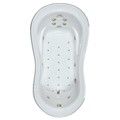 Oval Figue 8 Bathtub, End Drain, Shown without Jets