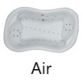 Air Jets on Tub Bottom and Back Rest