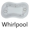 Oval (Figure 8 Shape) Bath with Center Drain, Armrests, 16 Whirlpool Jets