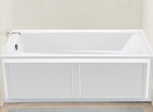 Alcove Tub with Skirt and Tile Flange