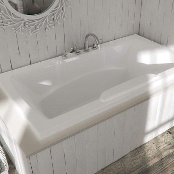 Deep Soaking Tub for 2 with Armrests