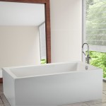 Small Rectangle Freestanding Bathtub