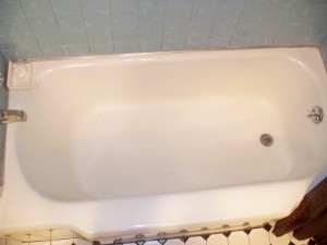 Old Tub with Spout at Backrest