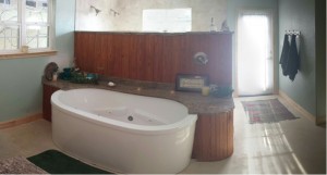 Front View of Tub Area