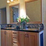 Double Vanity with 2 Drop-in Glass Sinks