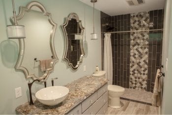 Vanity & Shower Area