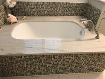 Undermount bath clearance