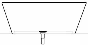 Drain Connects Through Floor Under The tub