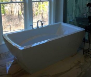 Neptune Believe Rectangle Freestanding Bath with Curving Sides