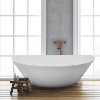 Modern Double Slipper Bath with a Matt Finish