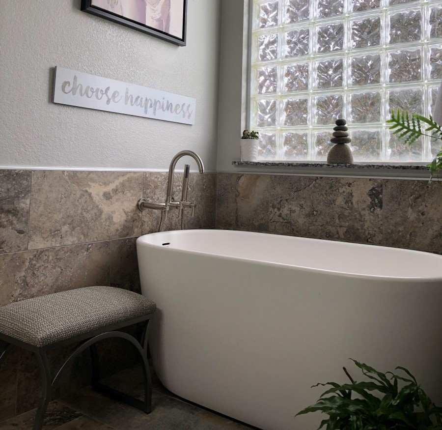 4 Freestanding Baths That Are Small In, Freestanding Bathtub Against Wall