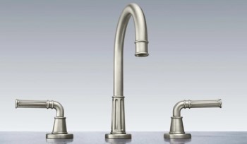 Trousdale Widespread Sink Faucet with Column Design and Lever Handle