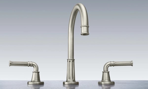 Trousdale Widespread Sink Faucet with Column Design and Lever Handle