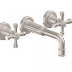 Wall Mount Sink Faucet with Cross Handles