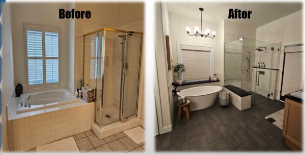Before and After Remodel, Dated Style to Open & Roomy with Isenberg Faucets