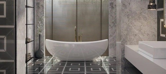 Double Slipper Freestanding Bath